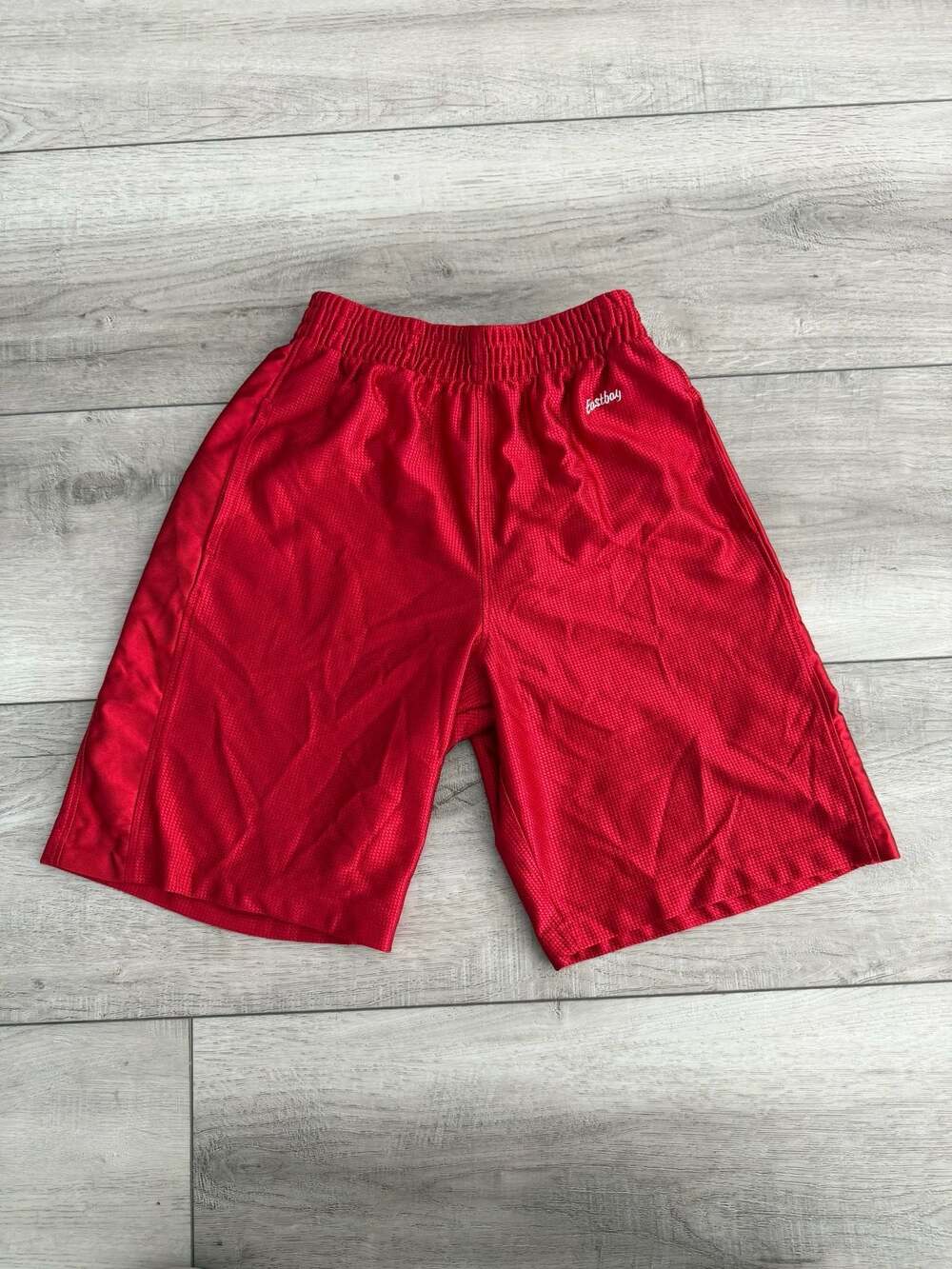 Y2K Eastbay Vintage Red Athletic Mesh Basketball Shorts Youth XL